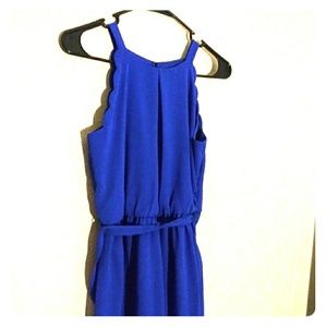 Girls size 16 Cobalt blue sleeveless dress